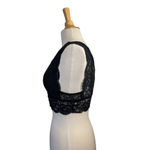 Women's Intimately Free People Black Lace Crop Top XS Photo 3