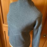 Cynthia Rowley New w/o tags, Women’s  Pinstriped Mock Tight Knit Blouse/Sweater. Photo 7