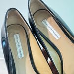 Diane Von Furstenberg  Black Patent Leather Pointed Toe Flats 8M Photo 3