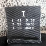 Legatte Italian Designer Silk Mixed Media Black & Gray Whimsy Goth Dress Size 6 Photo 8