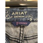 Ariat  Denim Trouser Jeans Womens Size 31R western Bootcut Flare Mid Rise Blue Photo 10