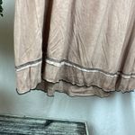 POL Tan Long Sleeve Casual Distressed Tee T Shirt L Photo 4