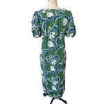 Never A Wallflower NWT Square Neck Maxi Dress Women’s Size XS Crewel Work Green Photo 4