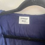 Aritzia Sunday Best Savoy navy blue mini dress Photo 5