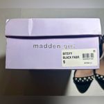 Madden Girl Bitsyy Black Suede Block Heel With Faux Pearls Strappy Party New 9 Photo 8
