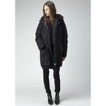 ALLSAINTS Olive Green Nylon Bomber Coat With Multiple Zippers Size Small Photo 1