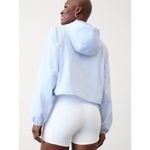 Athleta L Midday Cropped Hoodie Gossamer Blue Large Photo 1