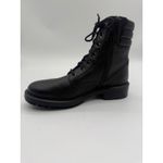 Aquatalia New! LAILA Black Leather Water Resistant Moto Combat Boots Sz 10 $550 Photo 2