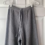 She & Sky Grey High Waist Ribbed Wide Leg Pants Photo 1