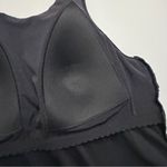 Lands' End Tankini Swim Top Shelf Bra Lightly Padded Criss Cross Halter Black Photo 8