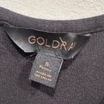 GOLDRAY Black Fraidy Size S Faux Wrap Knit Midi Dress Asymmetric Casual Basic Photo 3