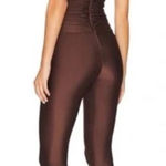 New! Ronny Kobo Delrey Catsuit Brown‎ Cut Out Strapless Sz XS $468 Brown Photo 1