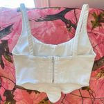 Princess Polly white cream denim corset top Photo 4