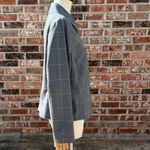 Tommy Hilfiger H Hilfiger grey plaid 98% wool blazer w/satin lining / 12 / Excellent condition Photo 4