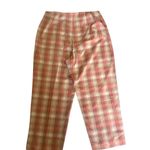Pendleton Originals Plaid Broad Pants 100% Cotton Pink Orange Yellow Women's 16 Photo 4