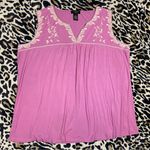 2X pink embroidered blouse Photo 0