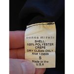 Donna Mizani Navy Blue Crepe Sleeveless Scoop Neckline A Line Low Back Dress S Photo 8