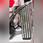 AZALEA WANG CATRIONA CHUNKY EMBELLISHED SANDAL IN SILVER Black Size 9 Photo 6