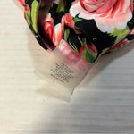 Terez  Sports Bra Rose Floral Pattern on Black Sz L NWT No Padding Photo 6