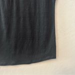 LC Lauren Conrad ⭐️ black short sleeve 100% linen shirt with floral lace small Photo 13