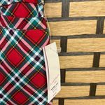 kim rogers  Red Plaid Pull On‎ Dress Pants Size 10PS Photo 5