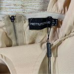 Pretty Little Thing underbust woven crossover top zip back Size 2 stretchy Photo 9