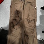 Cider  Brown Cargo Jeans Relaxed Fit Utility Style Photo 0