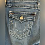 True Religion Medium Wash Mid Rise Denim Knee Length Cuffed Bermuda Shorts 29 Photo 5