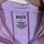 Duluth Trading Co Pier Genius UPF 50+ Purple Striped Pockets Athletic Dress S Photo 3