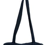 The Sak  Medium Crochet Handbag Black Double Handle Bag with Coin Purse & Mirror Photo 7