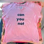 Champion pink jersey short sleeve tshirt “can you not” Photo 3