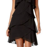 SL Fashions Black High Low Cocktail Dress Size 8 Photo 0