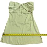 Princess Polly  Strapless Mini‎ Dress Sage Green Twist Front Party Cocktail 4 Photo 4