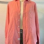 Frank & Eileen Italian Woven Cotton Women's Pink Herringbone Shirt Size XS Photo 0