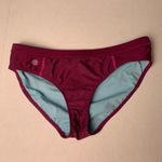 Athleta  Bikini Tankini Swim Bottoms Trunks Violet Magenta Maroon Burgundy Large Photo 0