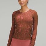 Lululemon Roasted Brown / Brier Rose Swiftly Tech Long Sleeve Shirt Size 2 Photo 4