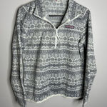 Vineyard Vines Women's‎  Size Small Grey Fair Isle 1/4 Zip Pullover Sweater Photo 0