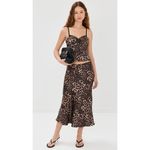 LIONESS Enigmatic Cami in Leopard X-Small Womens Sleeveless Tank Top Photo 9