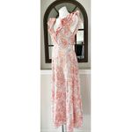 Poupette St. Barth Della Long Dress, Pink Ceramique Size L New w/Tag Photo 6