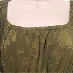 Jolt Olive Green Fabric with Gold Accents Photo 2