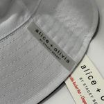 Alice + Olivia Alice Olivia Daisy Reversible Bucket Hat Black White Floral Cotton Photo 4