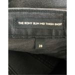 Denim Forum Black The Romy Slim Mid Thigh‎ Shorts Size 6/28 Photo 7