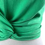 ZARA NWT  green cropped twist front knotted t shirt Photo 1