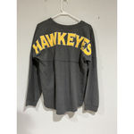 MV Sport Womans Iowa Hawkeyes Gray Long Sleeve T Shirt Medium Photo 1