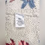 Ulla Johnson RARE  Palma Embroidered Knit Peplum Sweater Crocheted Handmade Sz ML Photo 5