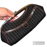 Apt. 9  Womens Clutch Purse Handbag Bagette with Chain Strap Black Brown Silver Photo 14