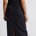 Alex Evenings Alex‎ Evenings Cascade Ruffle Scuba Gown Black 12 Photo 1