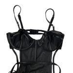 Missguided Black Faux Leather Trim Lingerie Women's Size 34C NWOT | 51-28 Photo 6