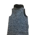 Talbots Open Wool Blend Tweed Sweater Vest M Detachable Collar Leather Accents Photo 2
