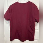 FIGS  Women’s Deep Red V-Neck Shirt Photo 1